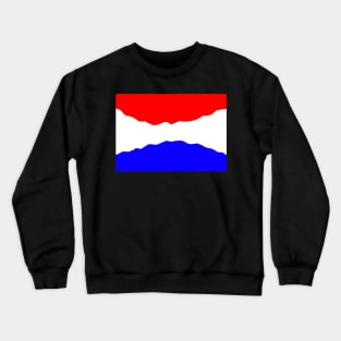 Curving Dutch flag Crewneck Sweatshirt